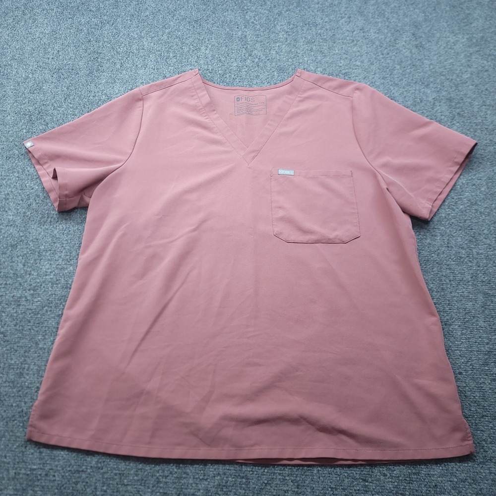 FIGS Catarina One-Pocket Scrub Top Mauve Pink XXL FW1000 Technical Collection